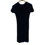 Tory Burch Womens Pony Dot Merino Wool Leopard Gemma Sweater Dress Black Size XS Photo 4