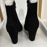 Allegra K Black Faux-Suede Ankle Boots – Size 9 – NWT Photo 3