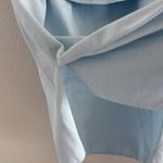 Lacoste Blue Strapless Tunic Top Mini Dress Cover Up High Slit 42 / Large Photo 6