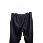 Lane Bryant  Flat Fronts Dress Pants Slash Pocket Navy Blue Size 3 Petite Photo 4