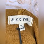 Alex Mill Womens Ollie Jumpsuit Sleeveless Cropped Denim Golden Khaki NWT XL Tan Photo 10