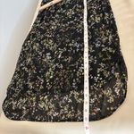 Merona  Woman Sheath Dress Womens Large Black Ditsy Floral Print Sleeveless Photo 6