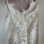 ASTR  The Label Lace A-Line Midi Dress B Neck Sleeveless Sz M White Photo 3