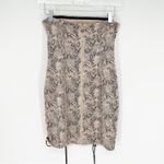 Meshki Snakeskin Strapless Mini Dress S Photo 2