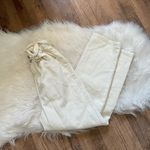 Lulus LULU’S Nothing Compares Ivory Paperbag Waist Straight Leg Jeans Photo 2