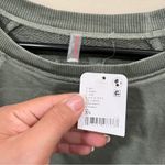 Free People NWT  We The Free Camden Sweatshirt XS Green Horizon Casual Athleisure Photo 2