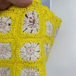 Banana Republic  Granny Square Crochet Crop Top Sz M Y2K Boho Festival Retro 90s Photo 5