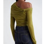 Cinq A Sept Olive Green Zaya Workcore Feminine Whimsical Long Sleeve Size Small Photo 4