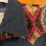 ROPER Womens Western Shirt Blue Denim Sleeveless Shoulder Detail Snaps NWT Large Photo 1