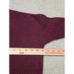 Madewell  Wafflestitch Turtleneck Sweater Maroon Burgundy Wool Aloaca Blend Sz S Photo 7