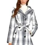 Laundry by Shelli Segal Plaid Trench Coat - Size M Photo 2
