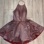 Sherri Hill DRESS Pink Glitter Cocktail Hoco SZ 14 Photo 0