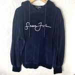 Missguided Sean John x | Blue White Velour Oversized Hoodie NWOT Size 4 Photo 1
