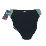 Reebok Womens High-Waisted Bikini Swim Bottoms Black Gray Size M Photo 3