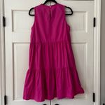 J.Crew Pink Sleeveless Tiered Cotton Poplin Dress Size 4 Small Ruffle Preppy Photo 13