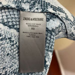 Zadig & Voltaire  Rougi CDC Wild Snakeskin Shirt‎ Dress XS Photo 11
