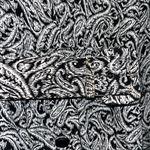 Vintage belted shirt dress paisley print Leslie Fay Monochrome Abstract Dress Black Size XL Photo 7