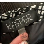 Kasper  Black and White Plaid Pencil Skirt Photo 6