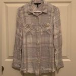 White House | Black Market Plaid Button-Up Shirt. Size-8 Photo 0
