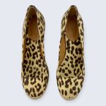 J. Crew Leopard Cheetah Spot Canvas Espadrille 3" Wedge Heel Pump F2027 7 Tan Photo 2