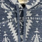 Denim & Supply  Ralph Lauren Size XL Hoodie Blue Gray Tribal Aztec Pattern Women Photo 3