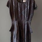 Juicy Couture 100% Silk Dress Sz 12 Vintage Black Pin-Up Retro Y2K Button-Back Photo 0