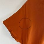 Falconeri Top Women's Small Burnt‎ Orange Pocket V Neck Made in Italy Casual Tee Photo 8