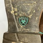 Ariat ‎ FatBaby heritage dapper western boots women’s size 7 cowgirl brown teal Photo 7