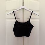 Aerie  American Eagle Black Recharge Top Least Support Long Length Crop Small Photo 6