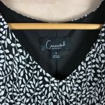 Connected Apparel Black/White Bodre Tiered Dress Size 6 Black Photo 4