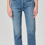 AGOLDE  Riley High Rise Straight Denim Frequency Sz 29 Photo 0