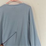 kim rogers  Intimates Long Sleeve Button Up Pajama Shirt Womens Medium Blue Photo 7