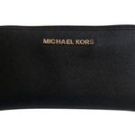Michael Kors  Classic Chic Black Saffiano Leather Zip Wallet Gold Hardware Photo 0