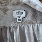 Wilfred  100% Silk Womens Size‎ Small Cream/pink Hi Low Henley Blouse Top Photo 3