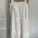 Gilli Womens White Tiered Ruffle Babydoll Mini Dress Size L Size L Photo 0