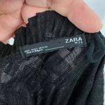 ZARA  Metallic silver black Cocktail mini Dress Photo 12