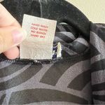 Oscar de la Renta ✨ Vintage  Women’s Black Gray Patterned Sheer Swim Cover Up Med Photo 4