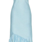 Cinq à Sept  Lizzia Tie Back Dress in Blue, Size US 4 Photo 0