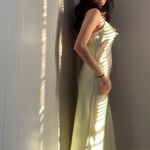 Bebe Green cowl slip dress Photo 5