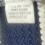 Anthropologie NWT Neslay Designer Textured Navy White Striped Skirt XL Nautical Photo 4