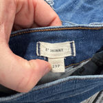 Madewell 9” Skinny Jeans Women’s Size 29P Petite Blue Denim Raw Hem Stretch Photo 2