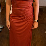 Azazie  Chiffon Bridesmaid Dress terracotta  Photo 2