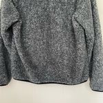 Uniqlo Full Zip Fuzzy Teddy Jacket Black Grey Pockets ~ Women’s Size S Photo 8