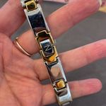 Mens Stainless Steel Cross Fold Over Clasp Bracelet Black Silver Gold Photo 4