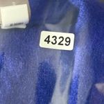 Chico's ‎ Wool Blend Open Front Jacket Size 3 US XL Cobalt Blue Coat Knit Photo 5