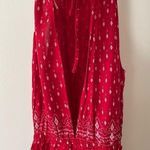 H&M  Coachella Collection Red Bandanna Open Back Romper Size 6 Photo 10
