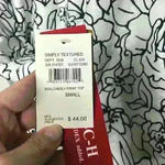 Cathy Daniels NWT Cathy‎ Daniels Simply Textured Roll Tab Sleeve Print Top Sz S Photo 10