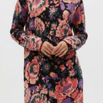 ZARA  Floral Knit Dress /Sweater Size M Photo 0