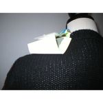 New Womens NWT Jumper MSGM Italy Wool Sweater Dress M Black White Nordic Long Size M Photo 11