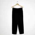 St. John Basics Black Straight Wide-Leg Knit Pants Size 8 Photo 1